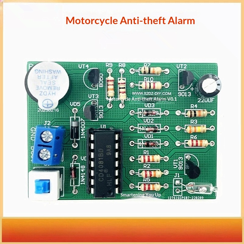 Diy Motorcycle Electronics - Motorrad-Vibrations-Diebstahlwarnanlage DIY-Kit, Elektronische Schweißübungs-Komponenten