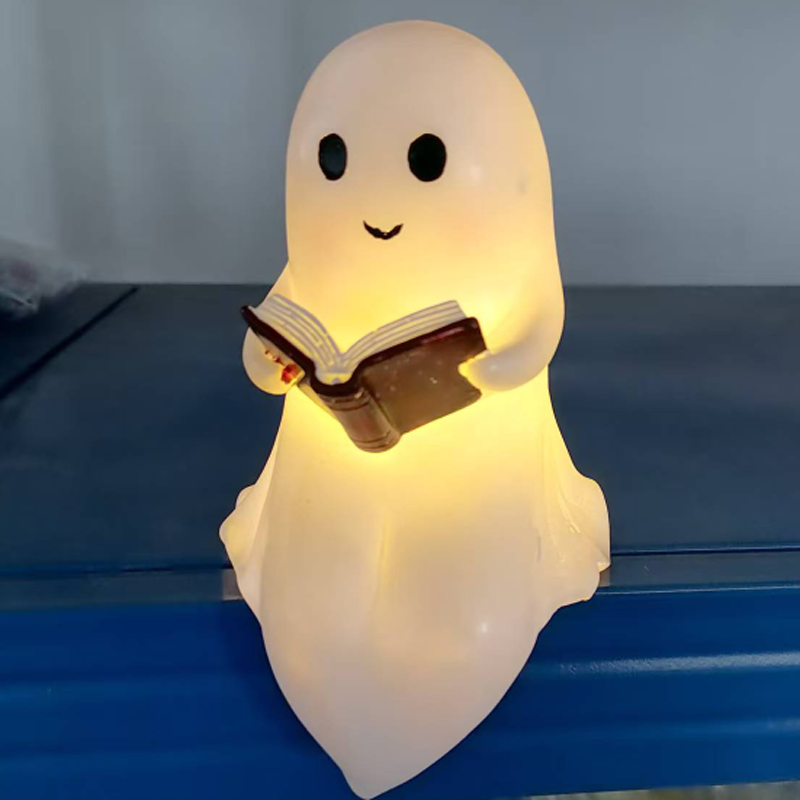 Diy Halloween Electronics - Neue süße Geister-Lesebuchlampe, niedliche Geister-Leselampe, LED,