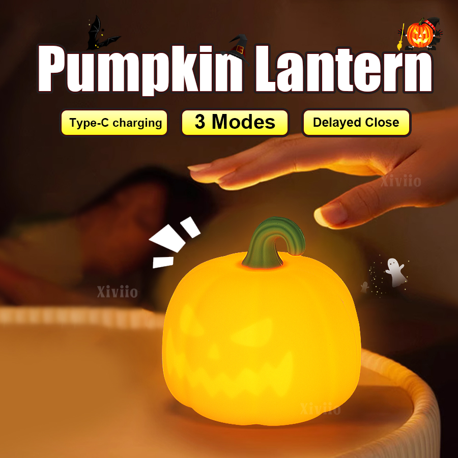 Diy Halloween Electronics - Halloween-Kürbislampe, superweiche Silikon-Kürbislampe, Kinderspielzeug, Geschenke, sicher,