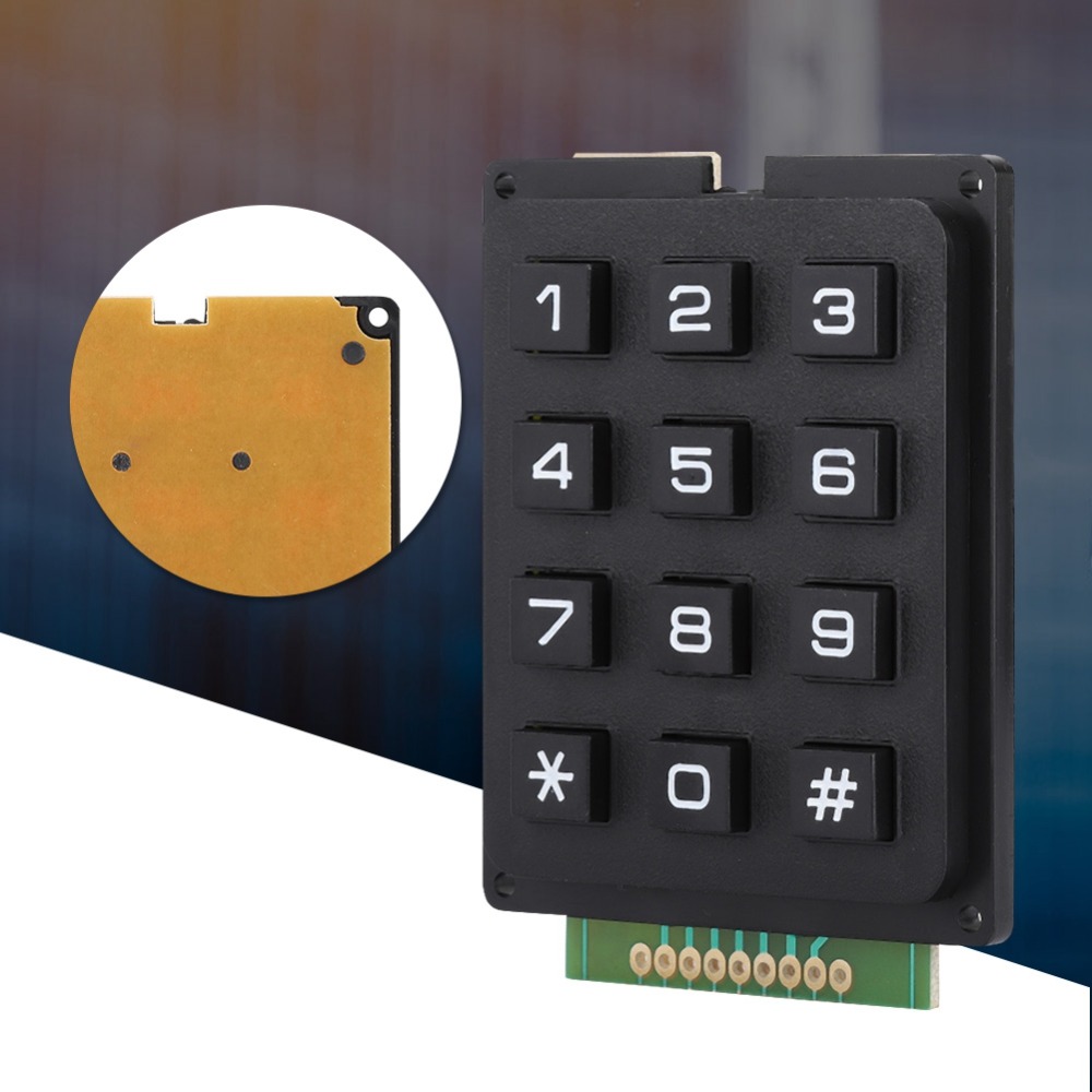 Diy Electronics Uk - Praktische 12-Tasten-Tastaturmodule 3x4 Drucktasten Externe Tastatur