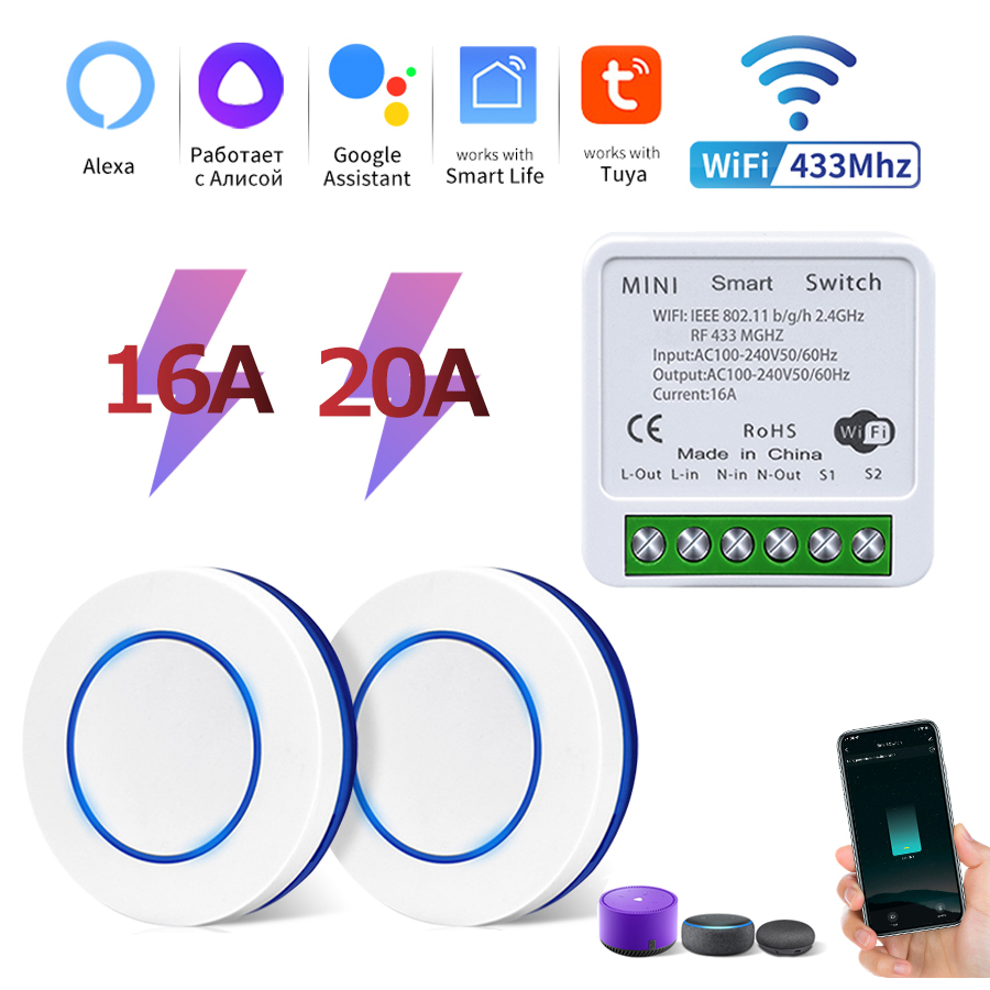 Rf 433Mhz Module - Tuya Wifi Smart Switch RF 433