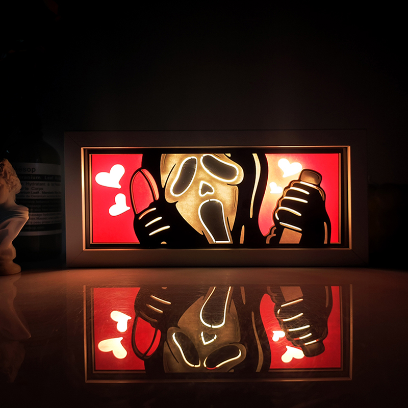 Diy Halloween Electronics - Horrorfilm Serie Papiers chnitt Schatten Box