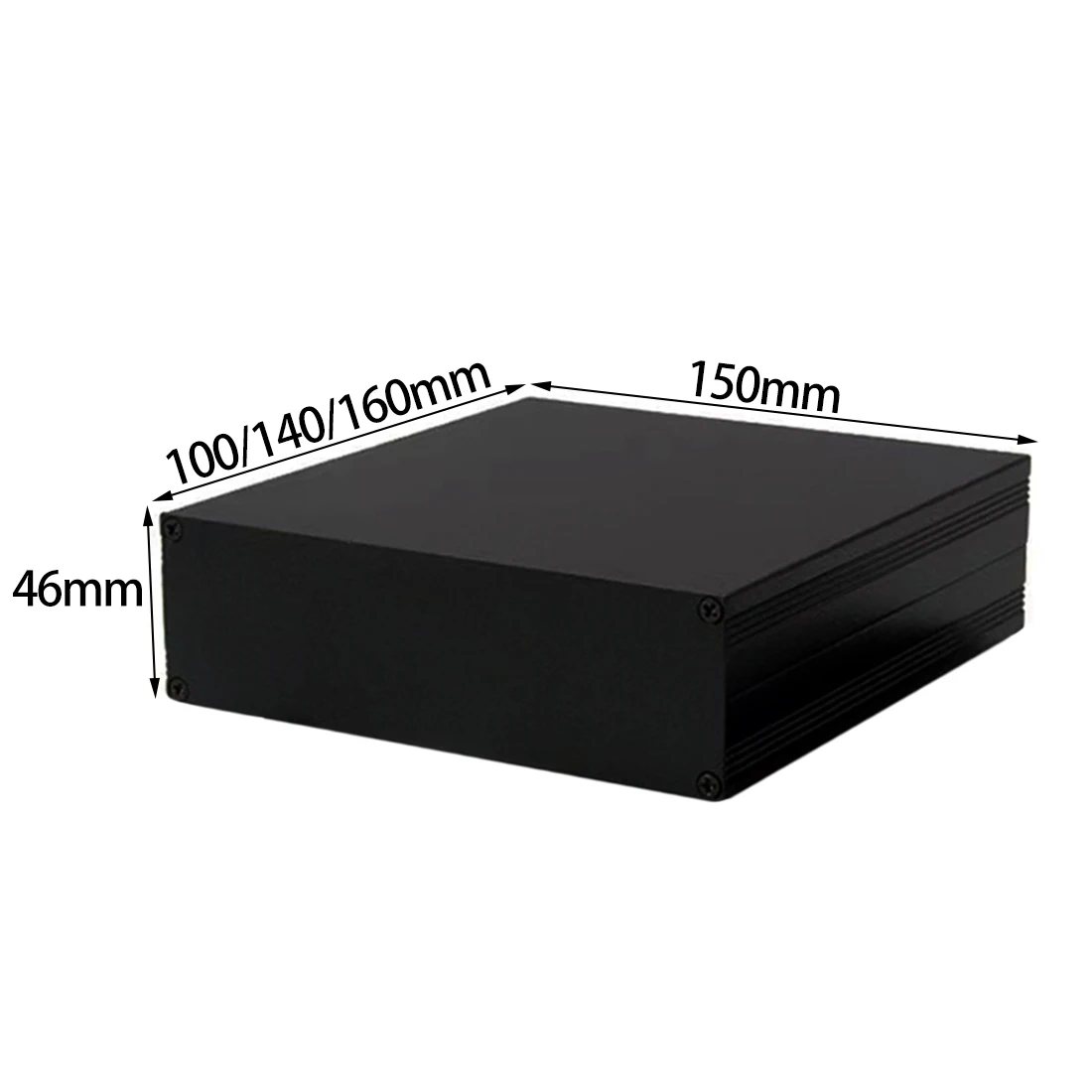 Diy Enclosure For Electronics - Aluminium gehäuse 150*46*140/160mm wasserdichte Split-Box Silber/Schwarz