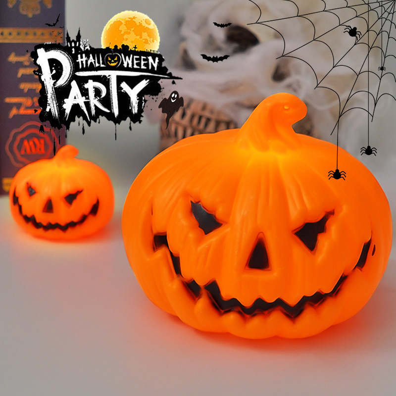Diy Halloween Electronics - Halloween LED-Kürbislampen-Ornamente für Grusel-Atmosphäre, Kinderspielzeug, Halloween-Party-Deko