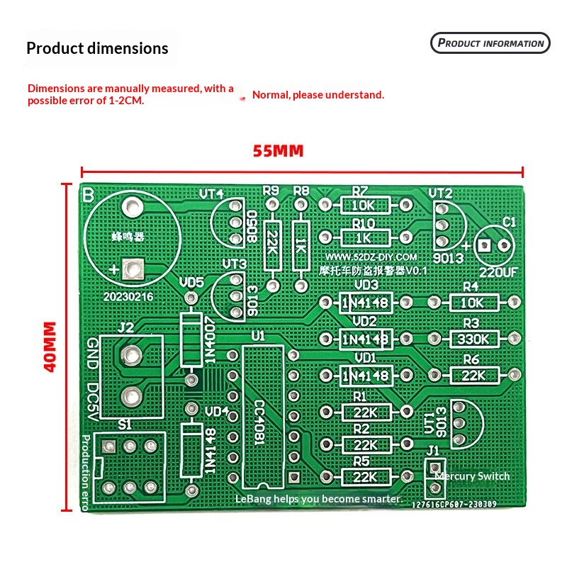 Motorrad-Vibrations-Diebstahlw – Diy Motorcycle Electronics Bewertung und Preis