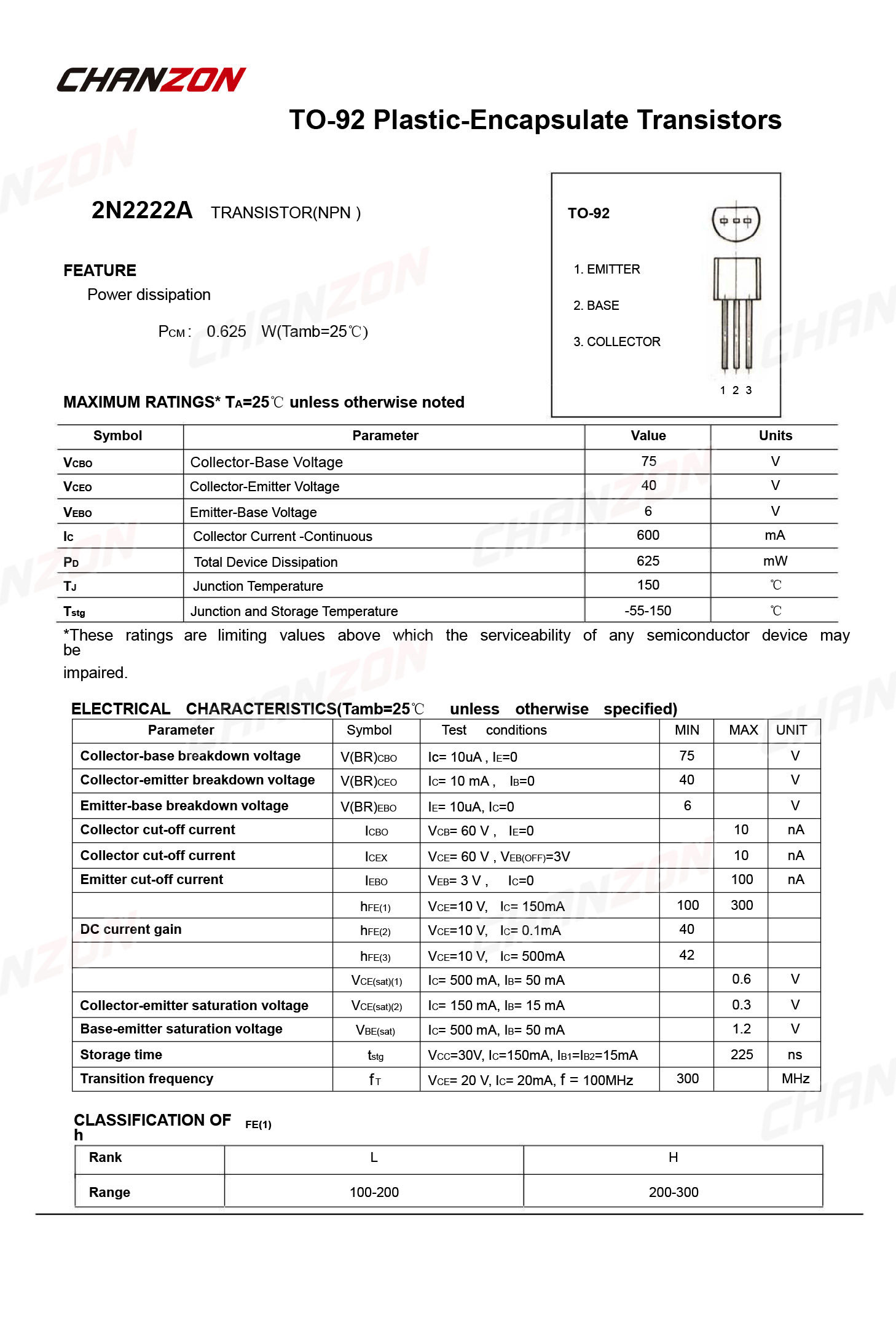100 stücke 2N2222A ZU-92 NPN T – Diy Electronics Youtube Bewertung und Preis