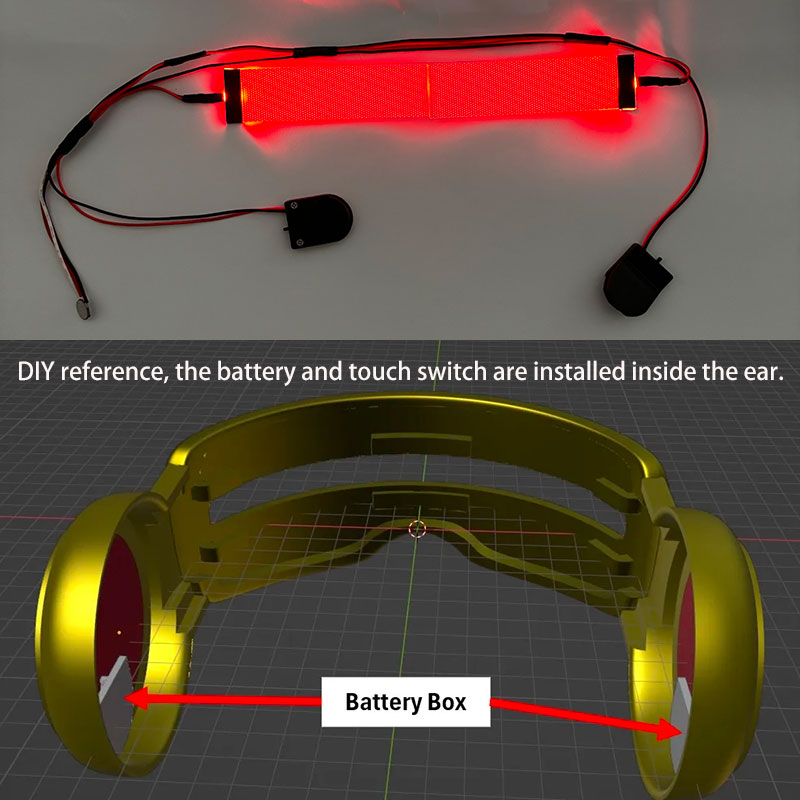 Rote flexible biegsame DIY LED – Diy Halloween Electronics Bewertung und Preis