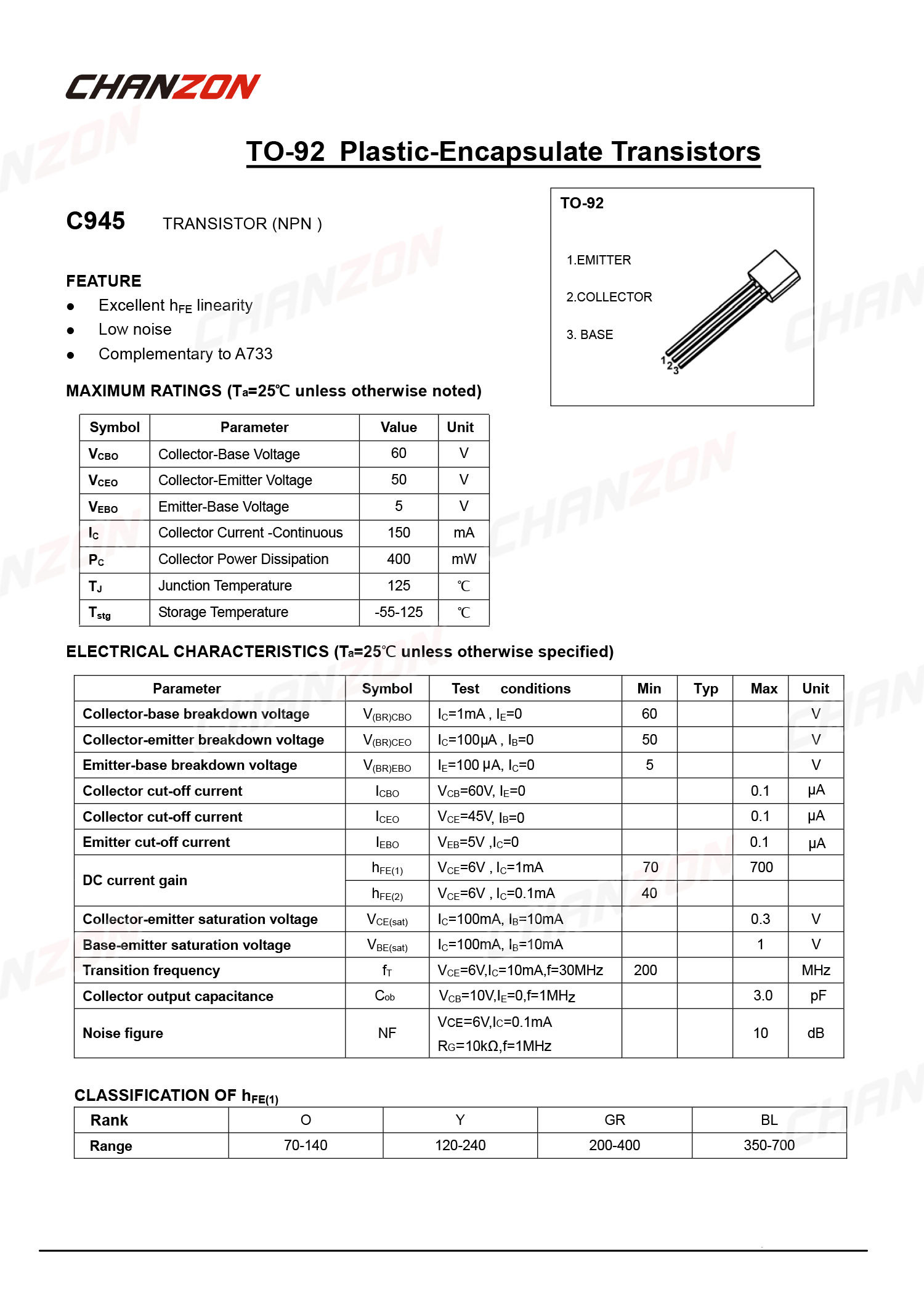 100pcs 2SC945 ZU-92 NPN Transi – Diy Electronics Youtube Bewertung und Preis