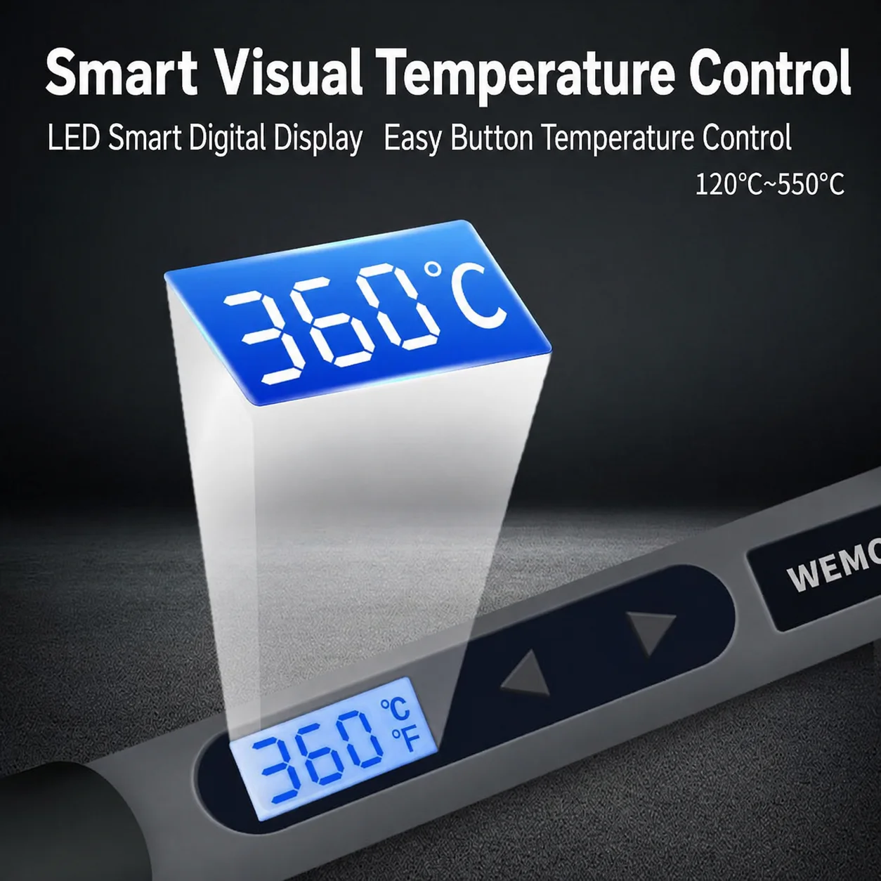 90W Digitaler LCD-Lötkolben mi – Diy Electronics Uk Bewertung und Preis