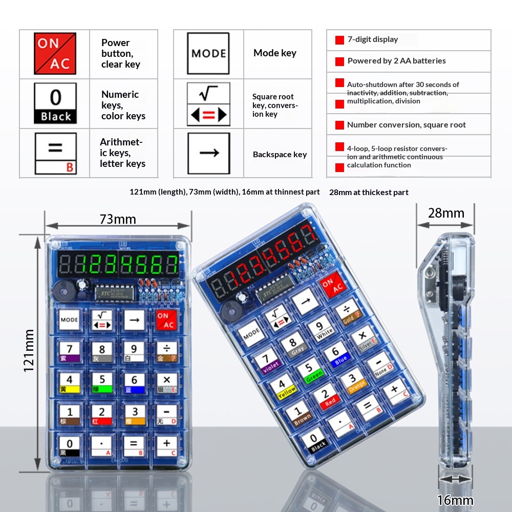 Taschenrechner-Produktionsset, – Diy Electronics Youtube Bewertung und Preis