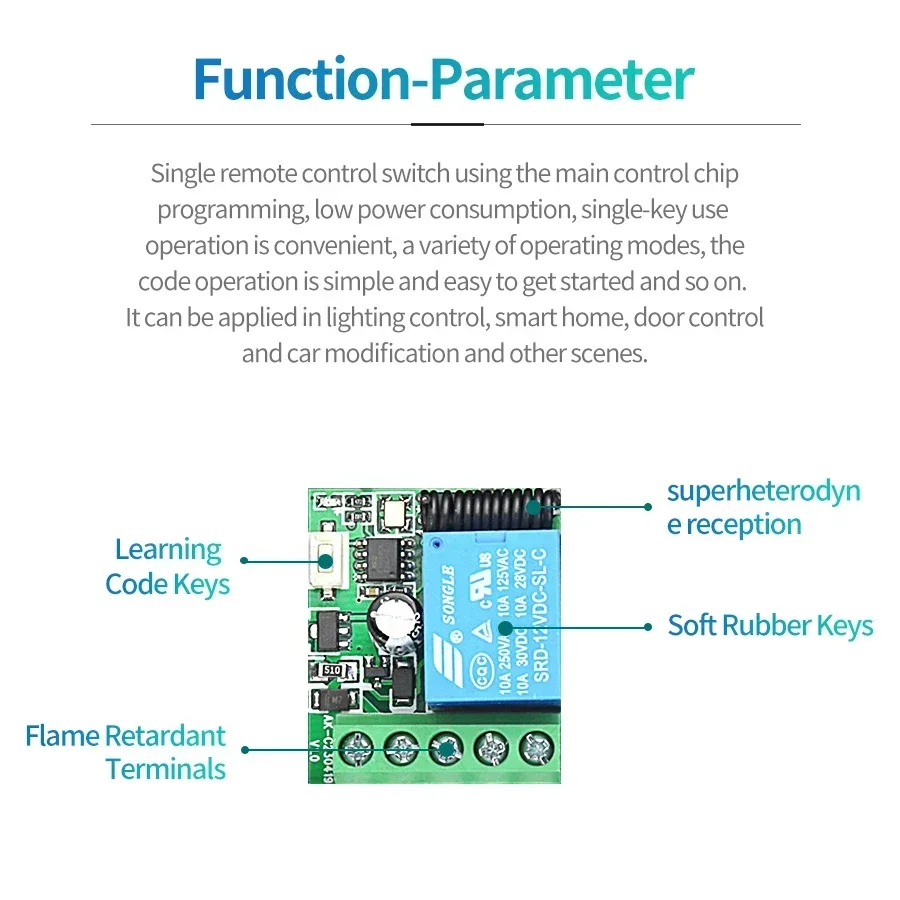 DC 12V Fernbedienung Smart Swi – Rf 433Mhz Module Bewertung und Preis