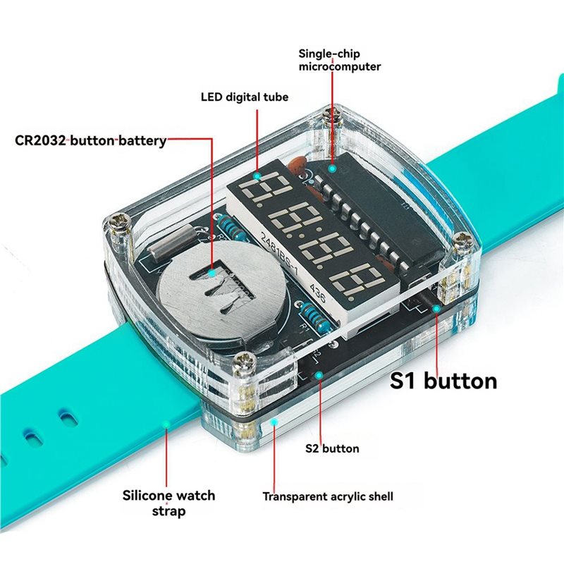 2X DIY-Uhr LED-Uhr Elektronik- – Diy Electronics Youtube Bewertung und Preis